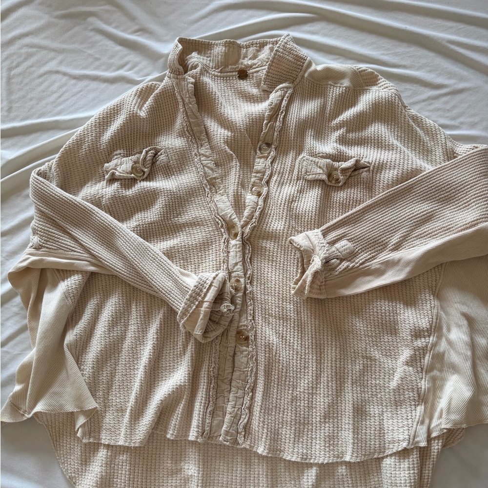 Free people waffle shirt